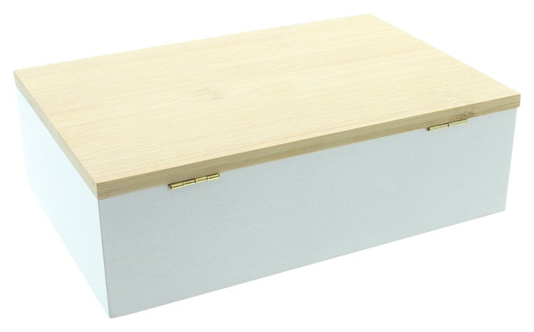 FRANK FLECHTWAREN | Aufbewahrungsbox Naturelle, BAMBUS, 24 x 16 x 7,5 cm