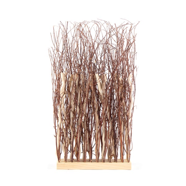 Raumteiler TWIGS 78x40 cm, Weidenholz-Zweige braun-beige