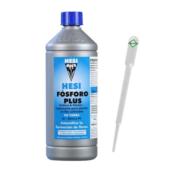 Hesi Phosphor Plus 1 Liter – Blütefördernder Dünger mit Pipette für kräftige Blüten, ideal für Orchideen, Tomaten & Indoor/Outdoor Pflanzen