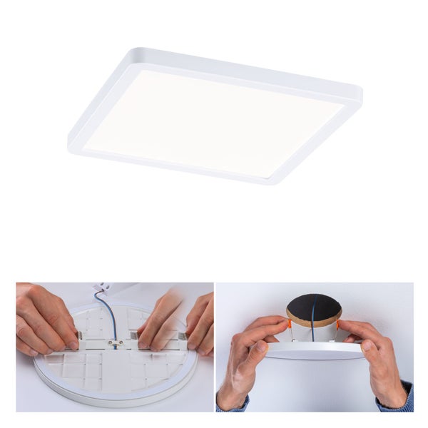VariFit LED Einbaupanel Areo IP44 eckig 175x175mm 13W 1200lm 4000K Weiß