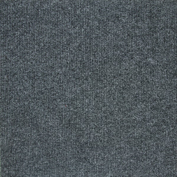 Nadelvlies Teppich Fliesen grau Selbstliegende Teppichfliesen in 50x50 cm aus Nadelfilz Schatex Teppichbodenfliesen dunkelgrau ideal für Büro