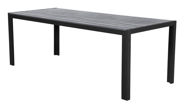 Fall Gartentisch, 205 cm schwarz/grau. 205 X 90 X 75 cm