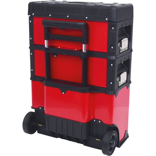 KS TOOLS Fahrbarer Kunststoff-Stahlblech-Werkzeugkasten - 850.0340