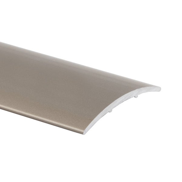 FLOORDIREKT Übergangsprofil - Übergang zwischen Bodenbelägen - Breite: 30 mm - Edelstahl-matt - Selbstklebend - 100 cm