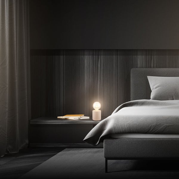 Tischlampe Tischleuchte Schlafzimmer Büro Kabelschalter Keramik Flur