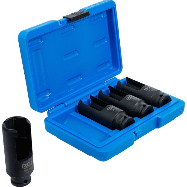 Steckschlüssel-Satz in blauem Koffer