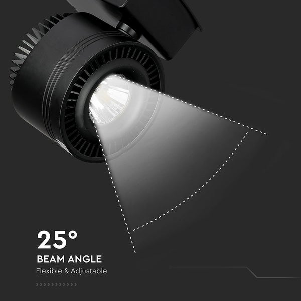 V-TAC VT-4545 - LED-Schienenleuchten - CRI>95 Schienenleuchten - IP20 - Schwarz - 45 Watt - 2300