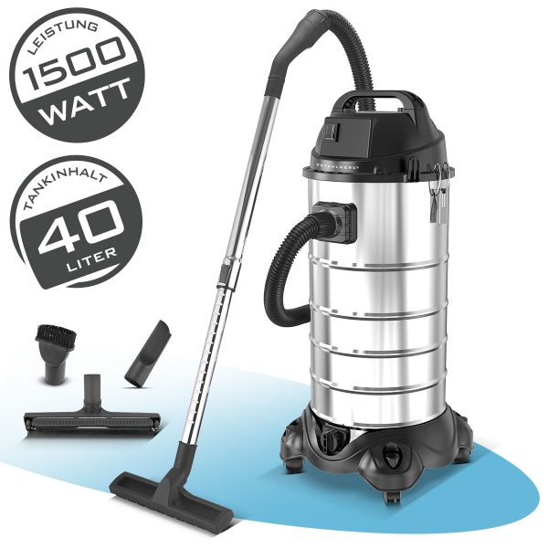 Industriesauger mit 1500 Watt Leistung und 40 Liter Tankinhalt