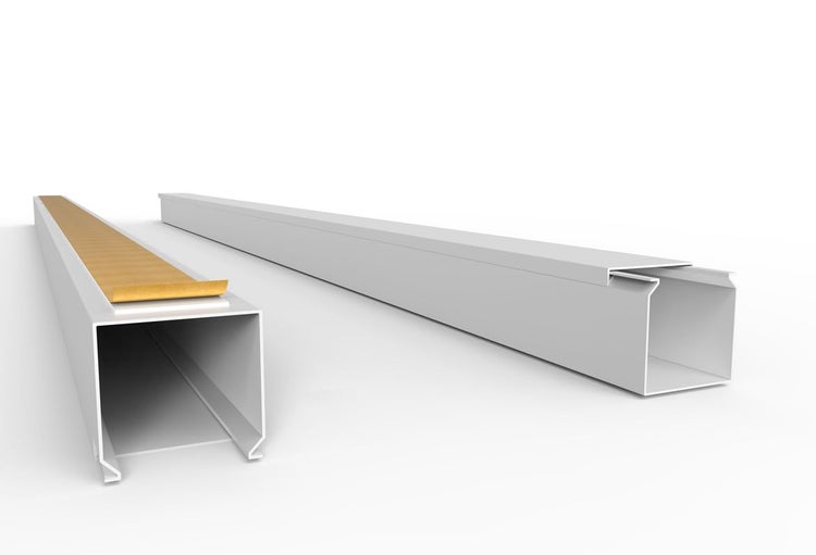 CILSON WDK4040SW Art.-Nr. 6700280 Kabelkanal Selbstklebend 40x40mm Weiß - 2 m / 2000 mm, Großzügiges Volumen, Sichere Kabelorganisation