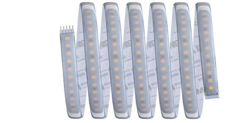 LED Streifen MaxLED 1000 warmweiß als Erweiterung in einer Wohnküche