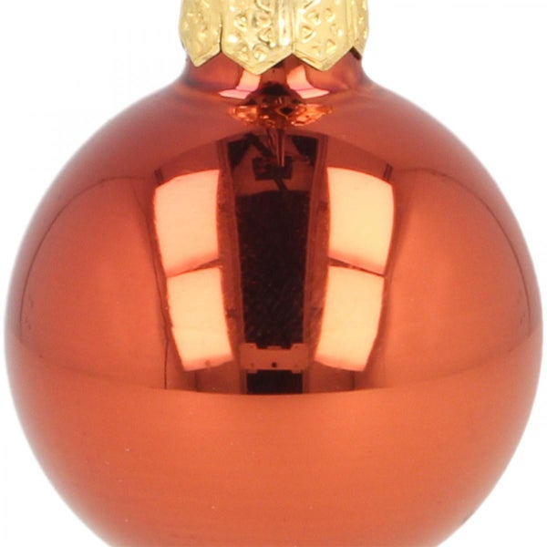 Christbaumkugel aus Glas mit Aufhängung