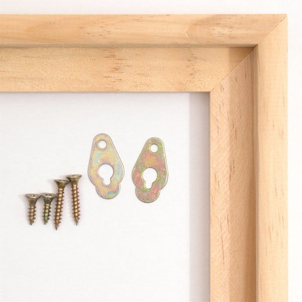 Schattenfugen-Rahmen 2er Set 42x52 cm (LxB) für Leinwände auf Keilrahmen natur