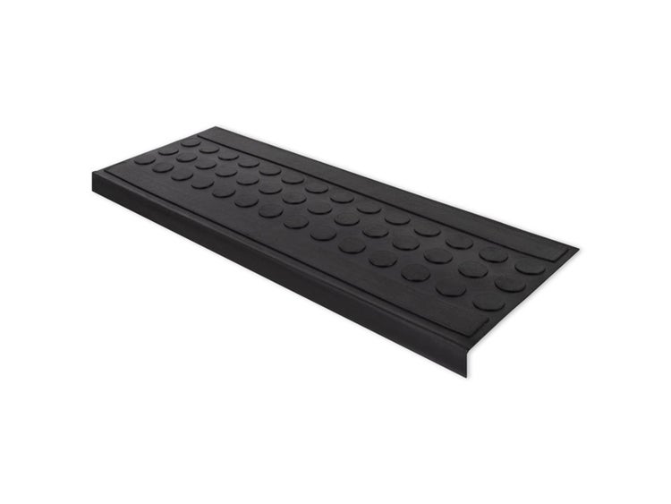 FLOORDIREKT Gummi-Stufenmatte Coin - für den Außenbereich - Antirutschmatte - 25 x 65 cm