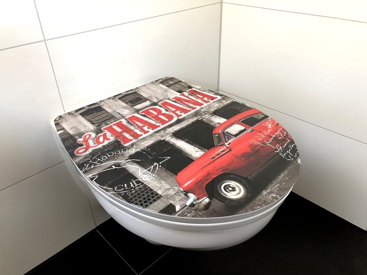 WC Sitz La Habana mit Absenkautomatik, zur Reinigung abnehmbar