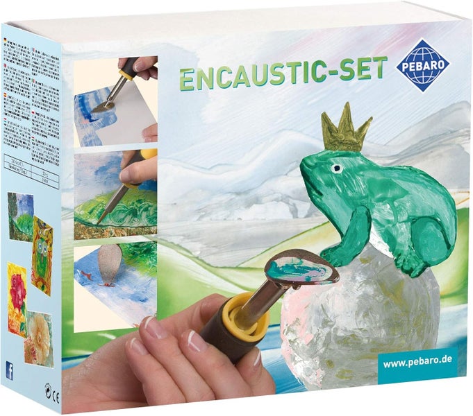 PEBARO 0279 - Encaustic Bastelset, Kreativ Set inklusive  Wachsfarben und Malkarten