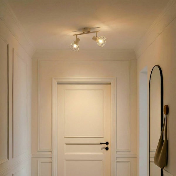 Deckenleuchte mit zwei Strahlern im Flur