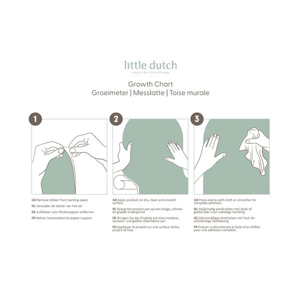 Kinderzimmer Wald Freunde Wachstum Diagramm Wandaufkleber