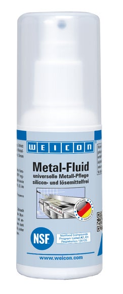 WEICON Metal-Fluid | lösemittelfreie Pflege- und Schutzemulsion für Metalle | 100 ml | weiß, milchig