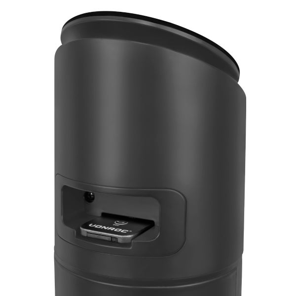 VONROC Hochwertiger Turmventilator – 110 cm – Inklusive Fernbedienung – 3 Geschwindigkeitsstufen – Schwenkfunktion – 15-Stunden-Timer – Schwarz