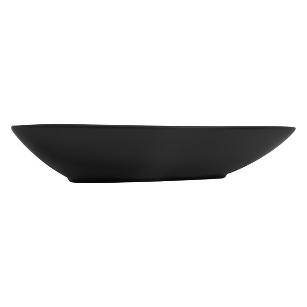 ML-Design Waschbecken aus Keramik in Schwarz matt 69x46x13 cm Dreieckig, Moderne Aufsatzwaschbecken, Design Waschtisch Aufsatz-Waschschale Waschplatz Handwaschbecken, für das Badezimmer und Gäste-WC