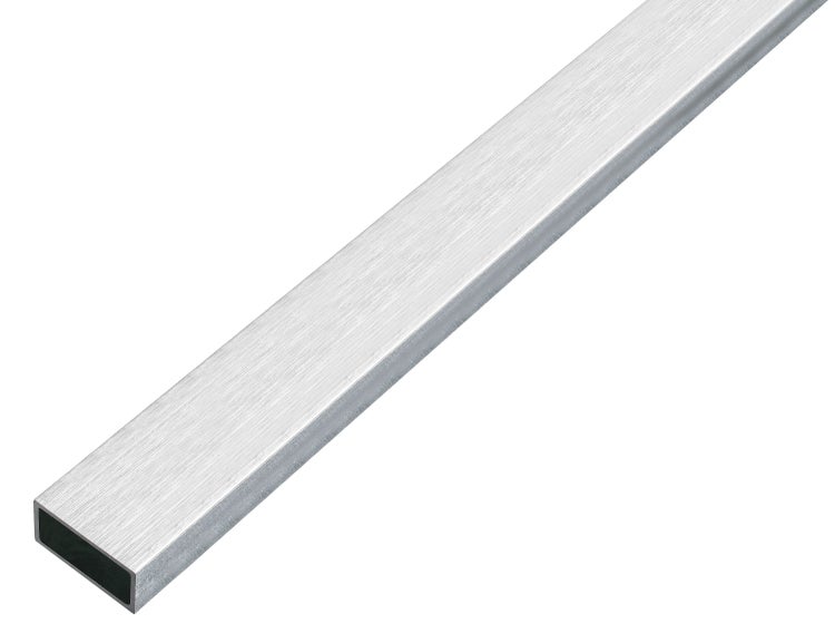 Rechteckrohr aus Aluminium mit gebürsteter Oberfläche