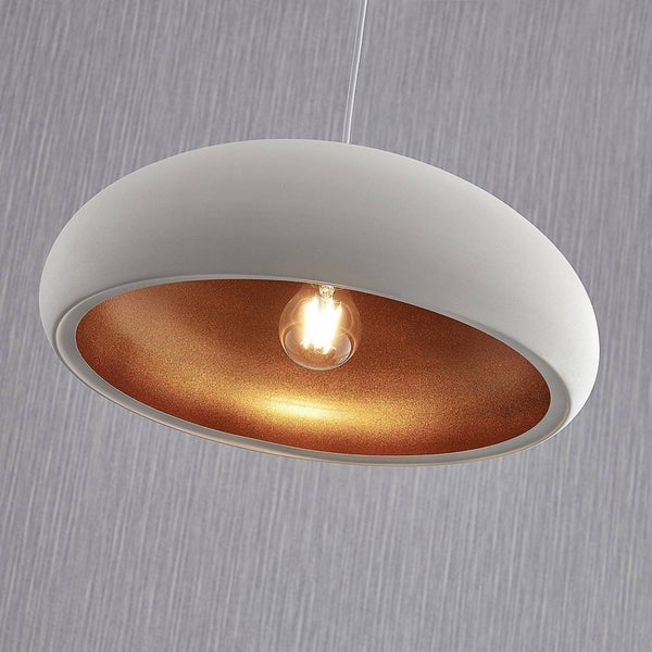 Lindby Deckenlampe Gerwina (Modern) in Weiß aus Metall (1 flammig, E27) - Deckenleuchte Lampe Wohnzimmerleuchte