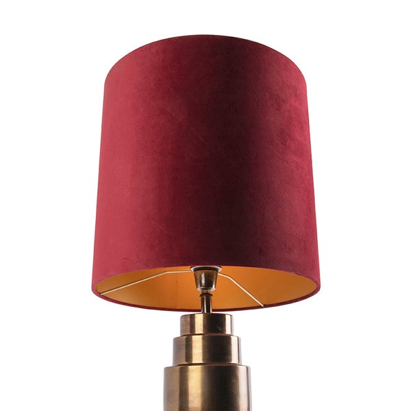 Tischleuchte mit Stoffschirm