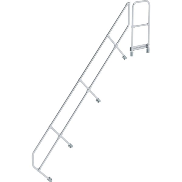 Günzburger Steigtechnik zweiter Handlauf für Treppe mit Plattform 45° mit 12 Stufen - 600512
