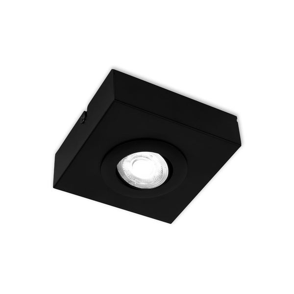 CTS LED ceiling light, black, 1xLED-platine/4W