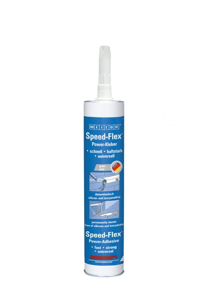 WEICON Speed-Flex® | hochviskoser Kleb- und Dichtstoff mit starker Anfangshaftung auf MS-Polymer-Basis | 310 ml | grau