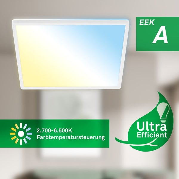LED Panel LED Deckenleuchte Deckenlampe EEK A Dimmbar Fernbedienung CCT