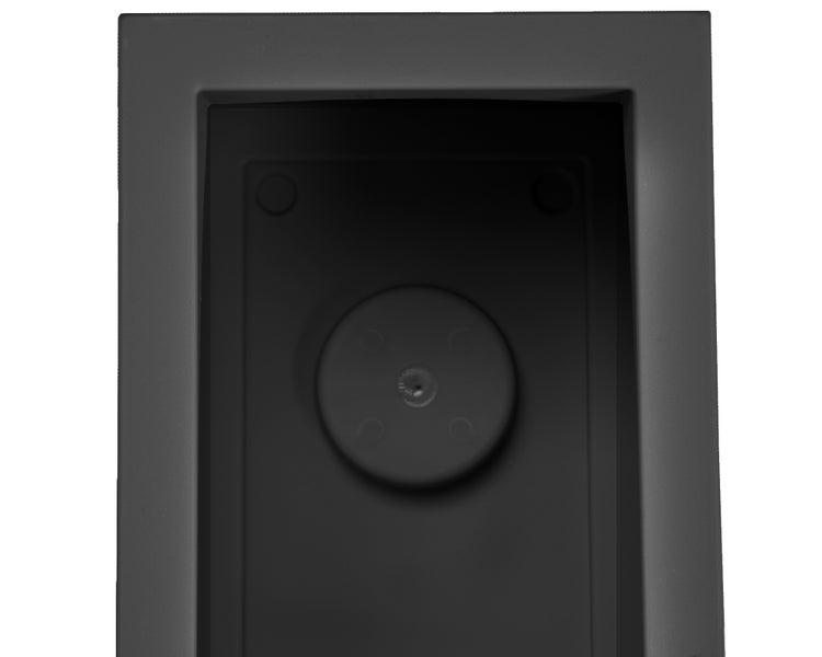Ondis24 Balkonkasten Basalt 25 L Blumentopf einwandig anthrazit, Pflanzkübel, Blumentopf, Pflanzgefäß
