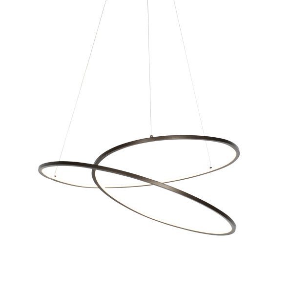 Design Hängelampe Bronze 72 cm inkl. LED 3-stufig dimmbar - Rowan