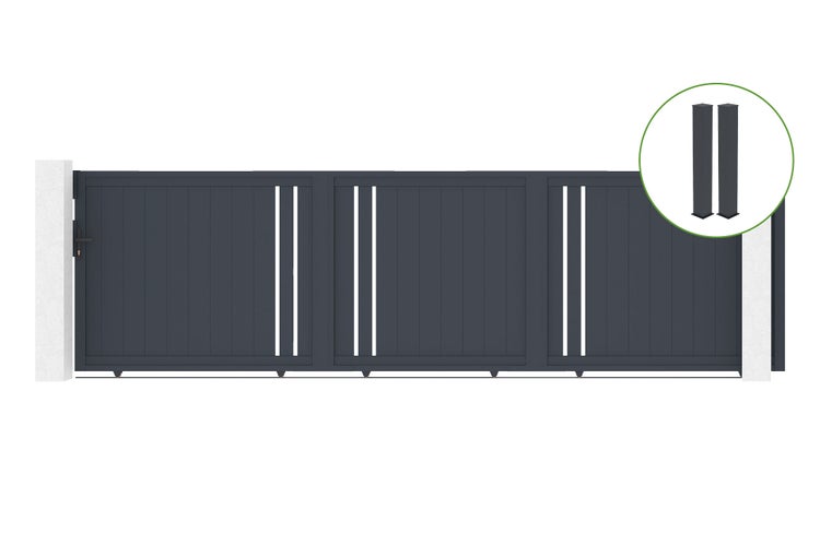 Strandsonnenschirm mit Metallständer für den Aussenbereich