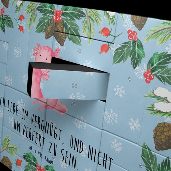 Mr. & Mrs. Panda Befüllbarer Adventskalender Axolotl null - Blau Pastell