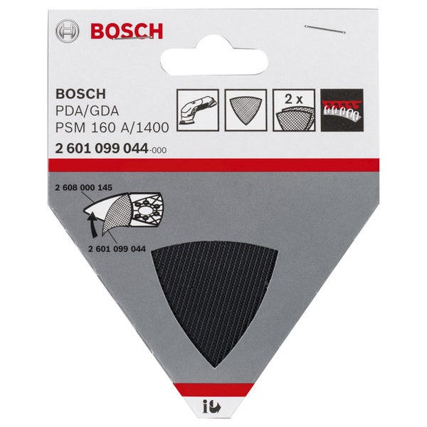 Bosch 2x Klettgewebeersatz zu Lamellenschleifvorsatz - 2601099044