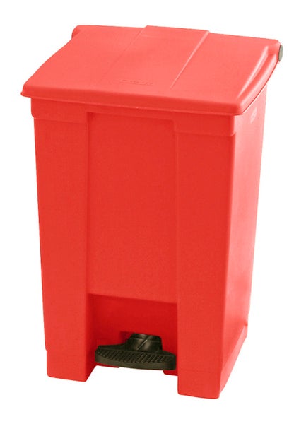 PROREGAL Rubbermaid Robuster Pedaleimer 45,4 Liter HxBxT 60 x 40 x 41,3 cm Aus Konformen Polyethylen Rot