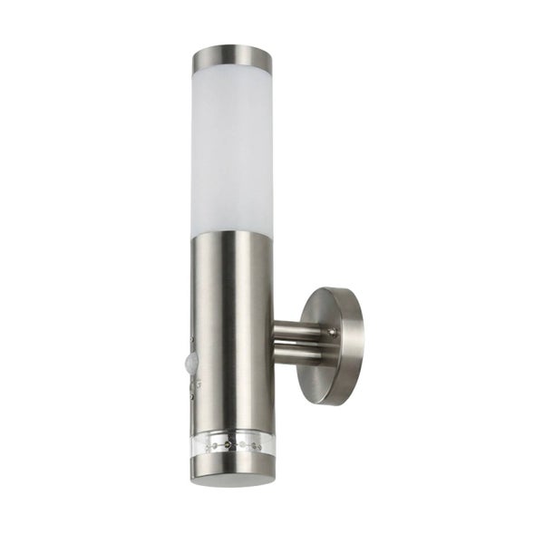 Edelstahl Außenwandleuchte mit Bewegungsmelder