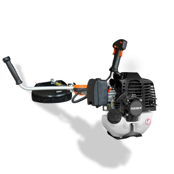 FUXTEC Benzin Motorsense FX-MS125 - 25,4ccm | 1PS | 5,5 kg | 305 mm | Faden + Messer |  2-Takt Rasentrimmer | 0,7kW | 1200ml | 3000 U/min