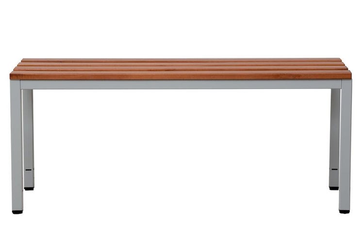PROREGAL Sitzbank Seal Freistehend Grau/Buche Ohne Rückenlehne HxBxT 40 x 150 x 40 cm Holz