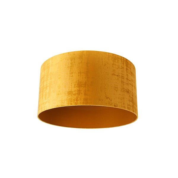 Velours Lampenschirm Gold 50/50/25