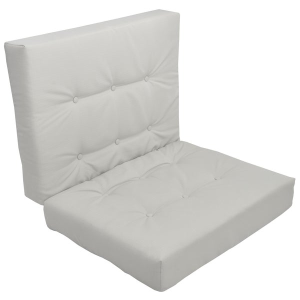 Beautissu ECO Elements Palettenkissen Sitz 120x80x15cm Grau