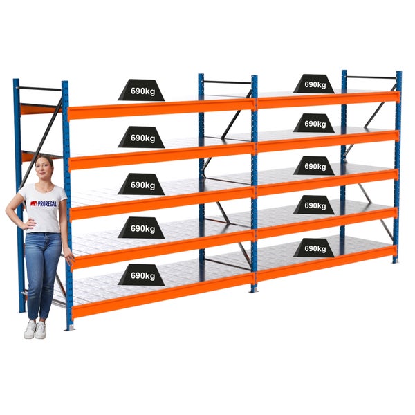 Lagerregal mit Ebenen und hoher Traglast