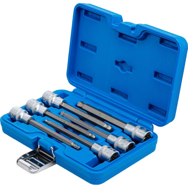 BGS Bit-Einsatz-Satz Antrieb Innenvierkant 12,5 mm (1/2) Innensechskant mit Kugelkopf 5 - 12 mm 6tlg. - 4258