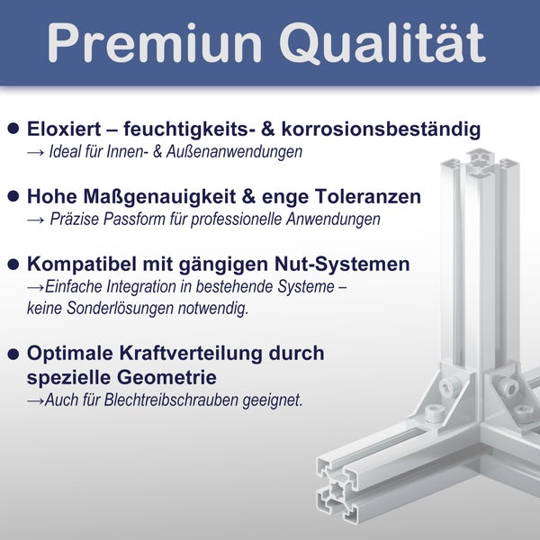 Informationen zur Premium Qualität von Aluminiumprofilen und deren Eigenschaften.