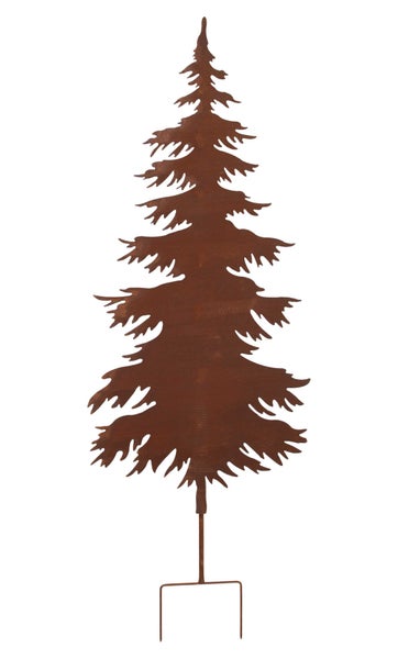 Dekorative Tannenbaum Gartenstecker aus Metall