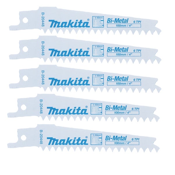 Makita 5 x Recipro-Sägeblatt BIM 100/6Z  - B-20448