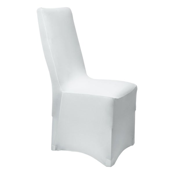 Beautissu Leona Stuhlhusse 95x45cm Weiß Stretch Bankett (4tlg)