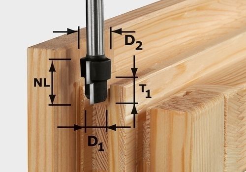Festool Stufenfräser HW Schaft 12 mm HW D20,3/12,3/6 S12 - 492714