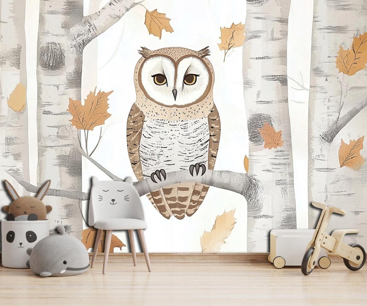 Fototapete Kinderzimmer Tiere Eule Vlies Tapete 250x175 cm